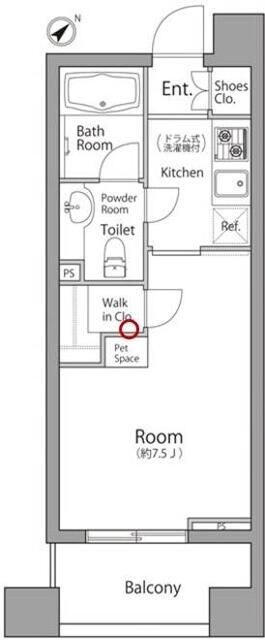 レジディア池袋ウエストの物件間取画像