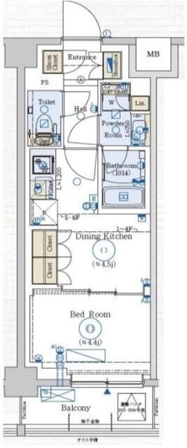 ジェノヴィア赤羽の物件間取画像