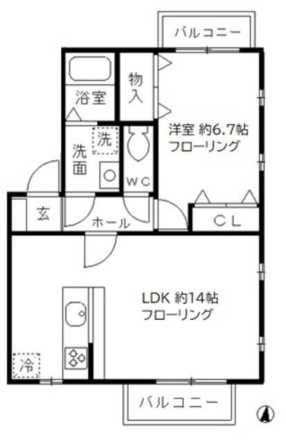 夢路オネストの物件間取画像