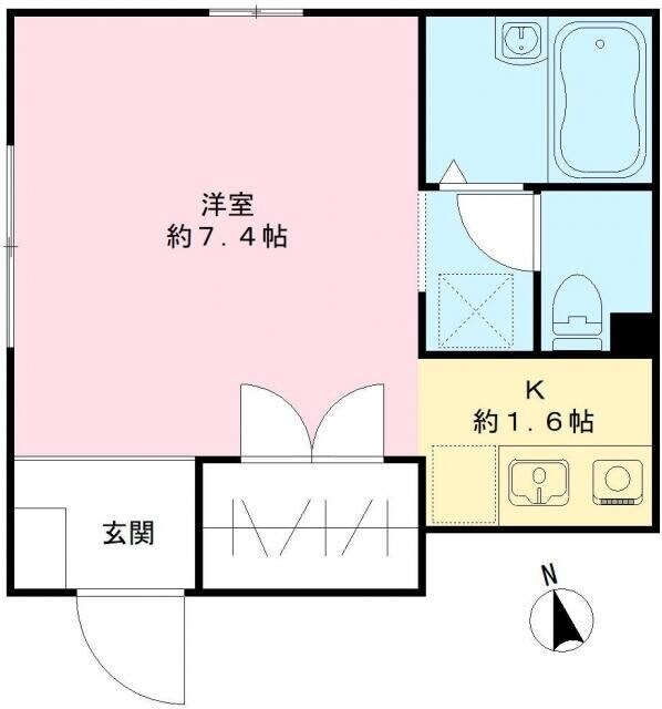 グリーングラス北新宿の物件間取画像