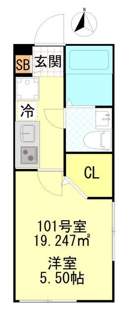 ＣＦジオーレ町屋の物件間取画像