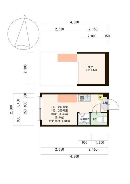 グランテリア西落合の物件間取画像