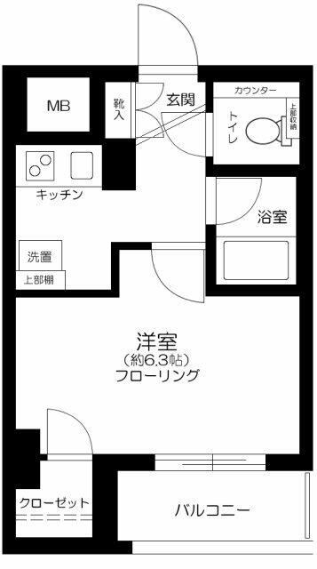 西巣鴨駅 徒歩7分 8階の物件間取画像