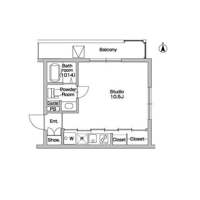 フェルトバーンハウス新江古田の物件間取画像