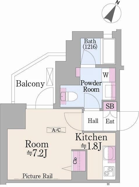 グランハイツ曙橋の物件間取画像