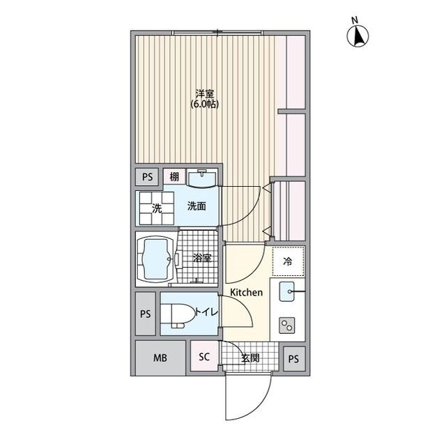 エルファーロ笹塚Ⅲの物件間取画像