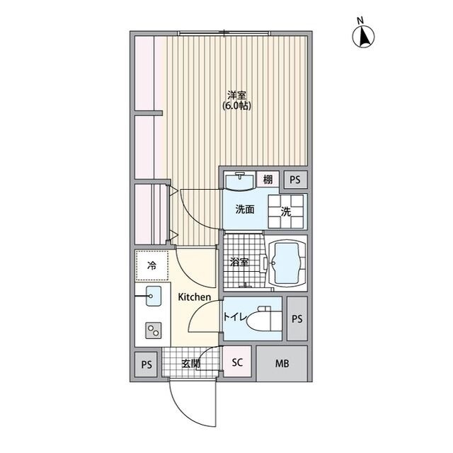 エルファーロ笹塚Ⅲの物件間取画像