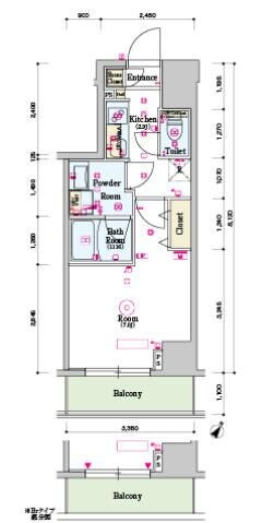 スカイコートグランデ大塚の物件間取画像