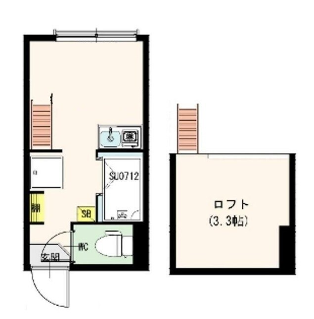 グリーンビュー西日暮里の物件間取画像