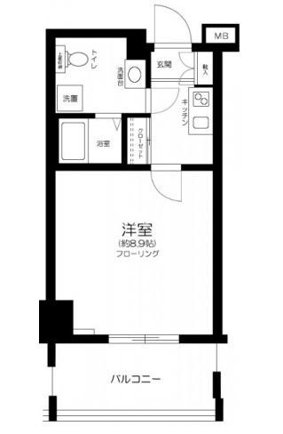 中板橋駅 徒歩1分 3階の物件間取画像