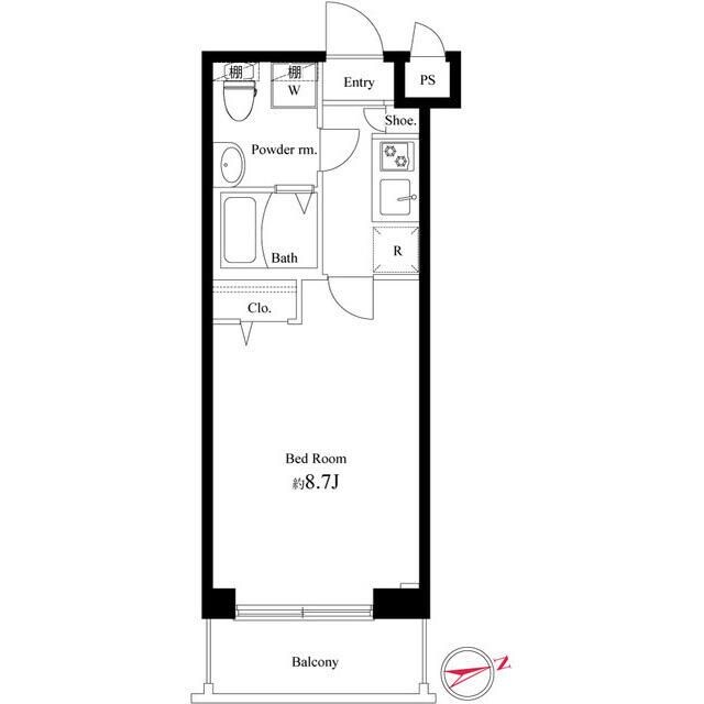グランパーク東京ノースの物件間取画像
