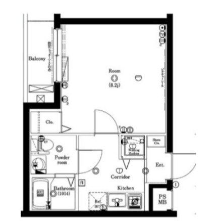 クレイシア西早稲田の物件間取画像