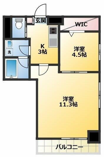 エレガンス王子の物件間取画像