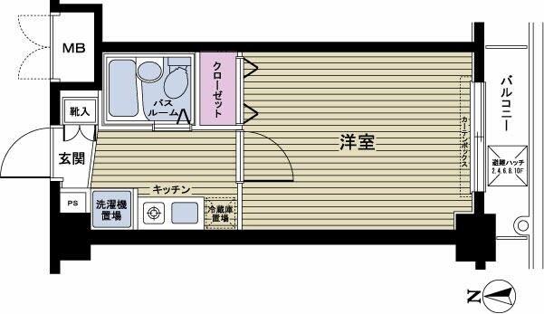 フェニックス新宿７丁目の物件間取画像