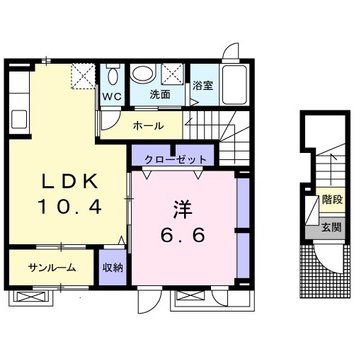 リアーレ丑寅の物件間取画像