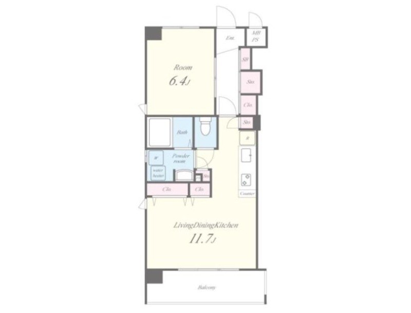 アンシャンテ総持寺の物件間取画像
