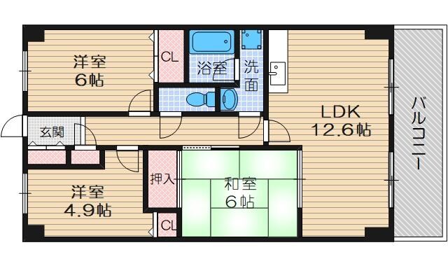 グレーシア大西の物件間取画像