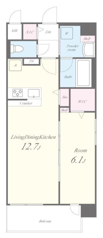 GALLERIA VILLA中央通りⅠの物件間取画像