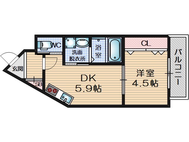 摂津市駅 徒歩10分 3階の物件間取画像