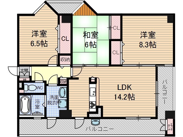 アンソレイエの物件間取画像