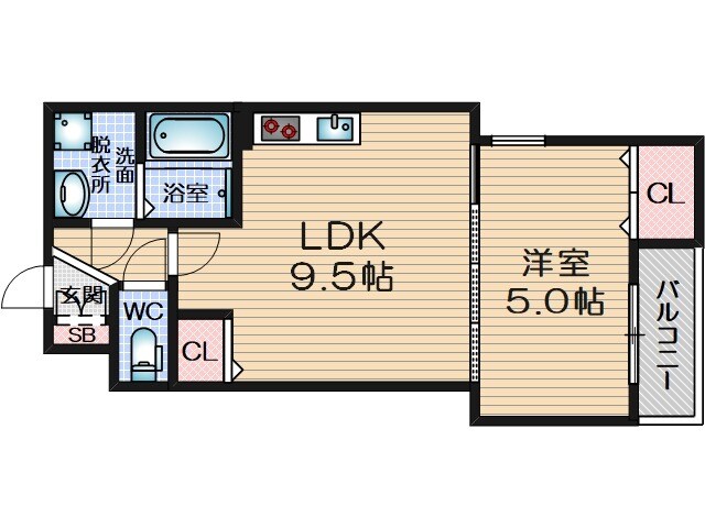 Kvell Garden春日の物件間取画像