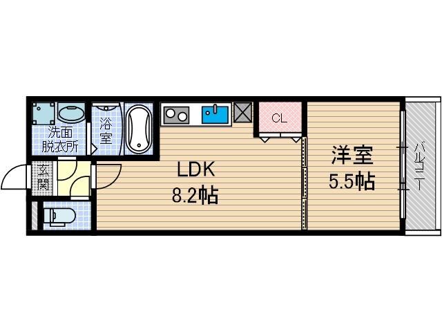 フジパレス茨木南の物件間取画像