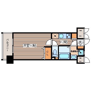 コンフォート東白島の物件間取画像