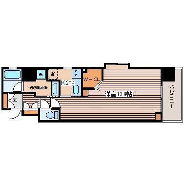 ウェスティン鉄砲町の物件間取画像