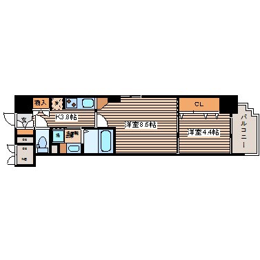 アルル国泰寺の物件間取画像