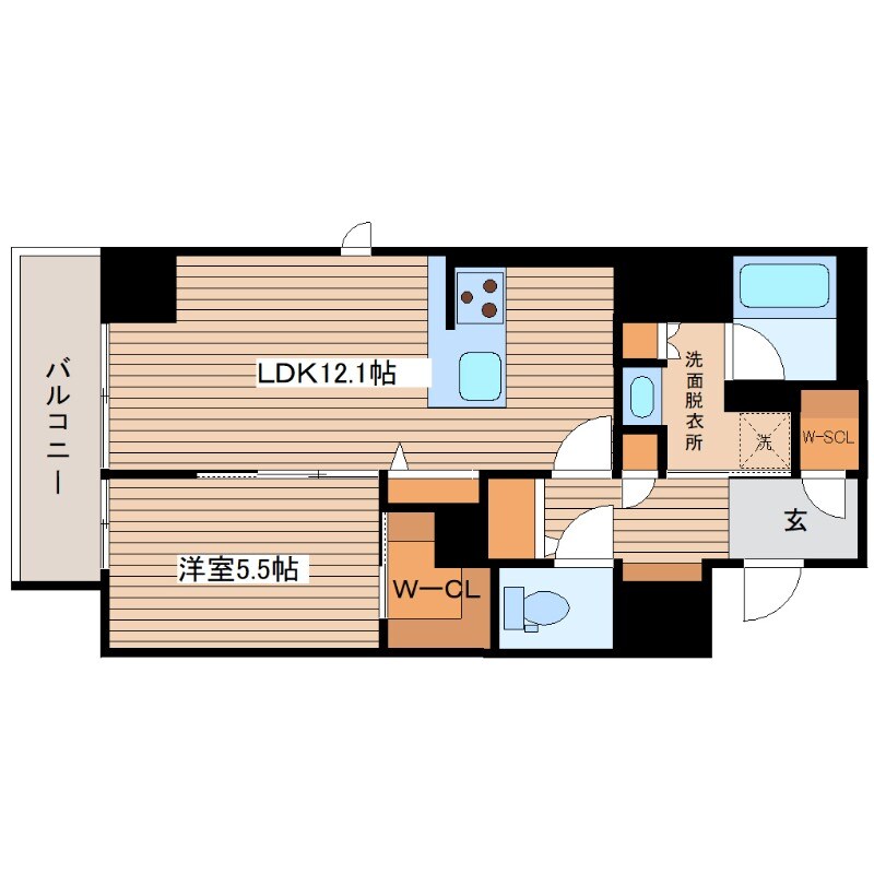 ラヴェール横川の物件間取画像