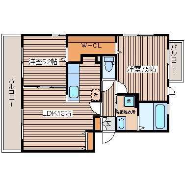 シャトレー東雲の物件間取画像