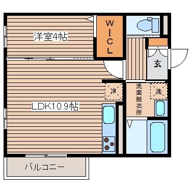 セジュール長居 Fの物件間取画像
