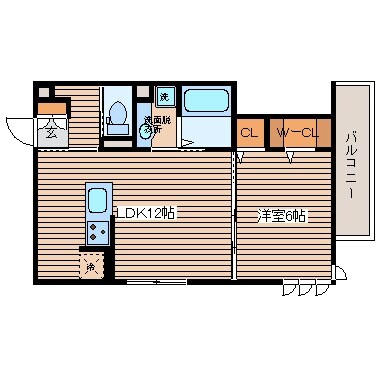 セジュールTOMの物件間取画像
