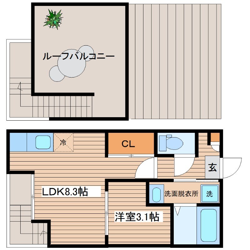 GRANDTIC SUBARUの物件間取画像