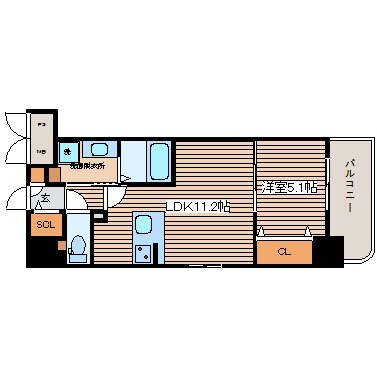 グランソレイユ　ナカスジの物件間取画像