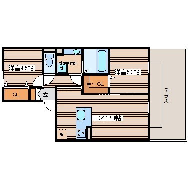 エスペーロの物件間取画像