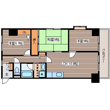 ダイアモンドビューの物件間取画像