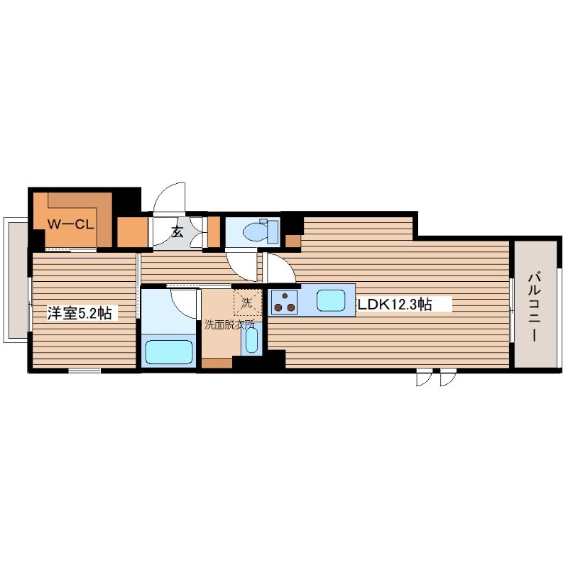ペルル段原南の物件間取画像