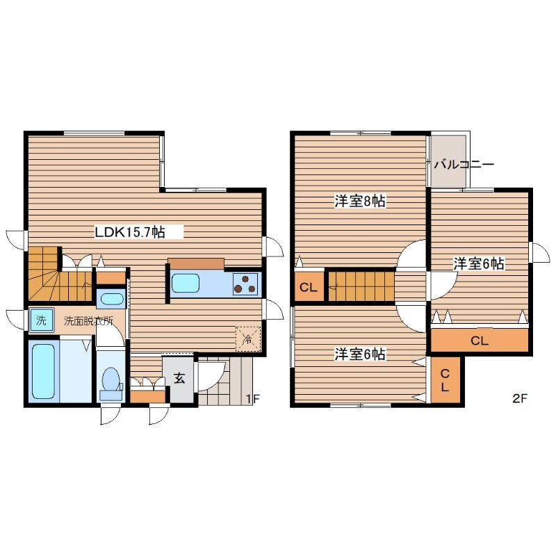 （仮称）Afit船越の物件間取画像