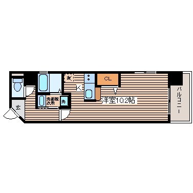 グラビスコート国泰寺の物件間取画像