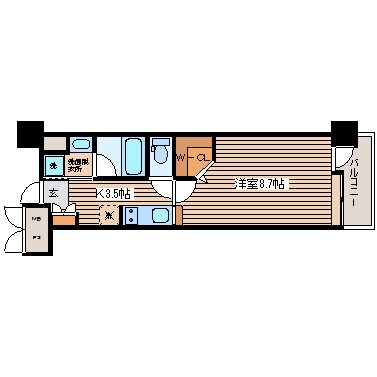 アルファレガロ駅前通りの物件間取画像