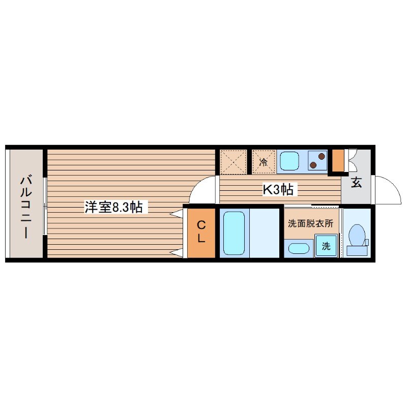 Lien Cort宇品の物件間取画像