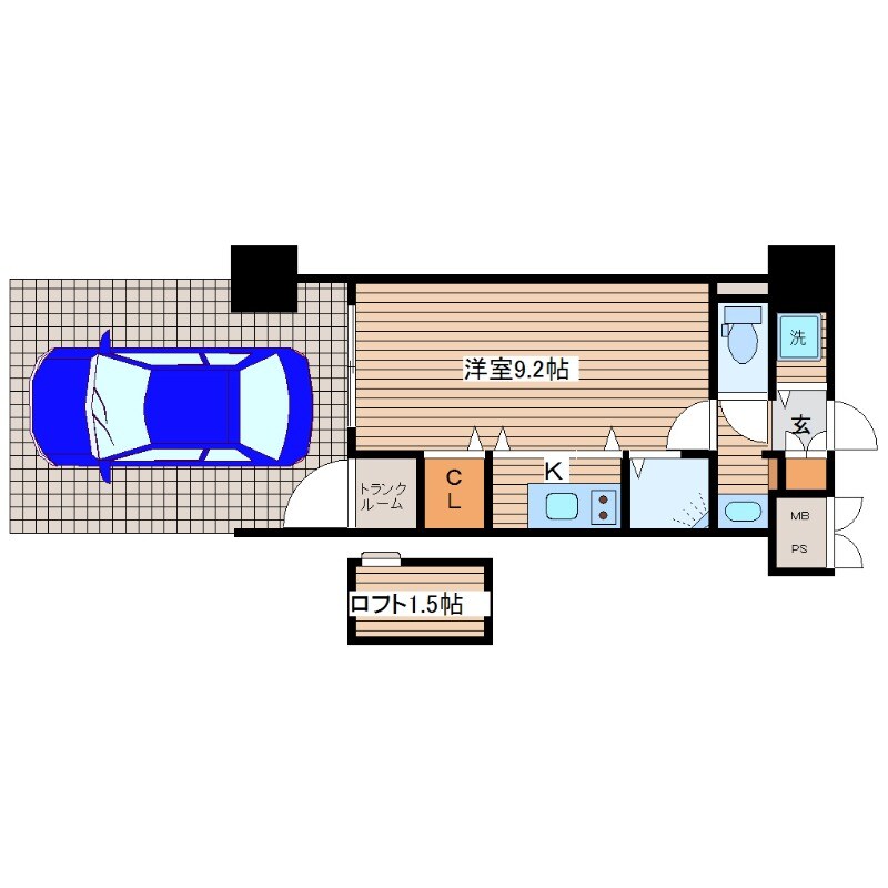 ブランシエスタ河原町の物件間取画像