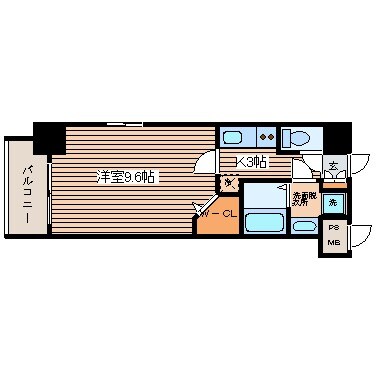 グラビスコート広島駅前通りの物件間取画像