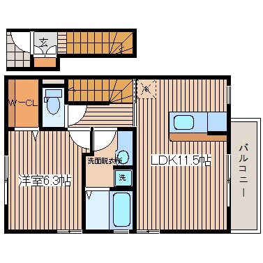 ディアコート藤本の物件間取画像