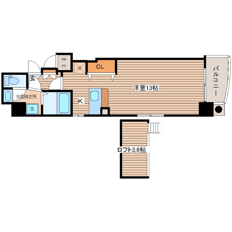 LION大手町の物件間取画像