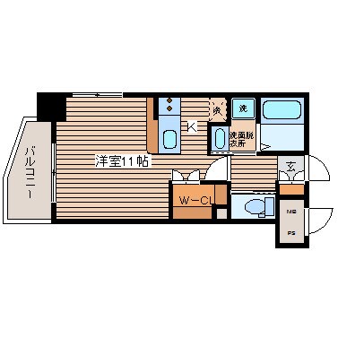 KDXレジデンス舟入幸町の物件間取画像