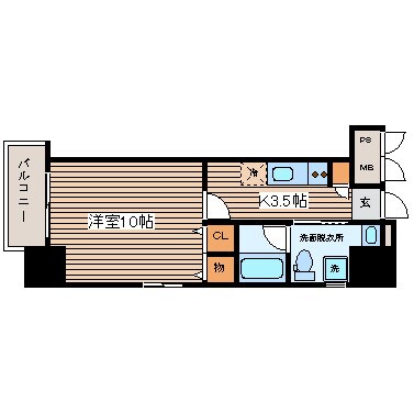 ウイング金屋町ステーションサイドの物件間取画像