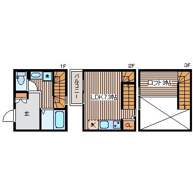 Duplest十日市の物件間取画像
