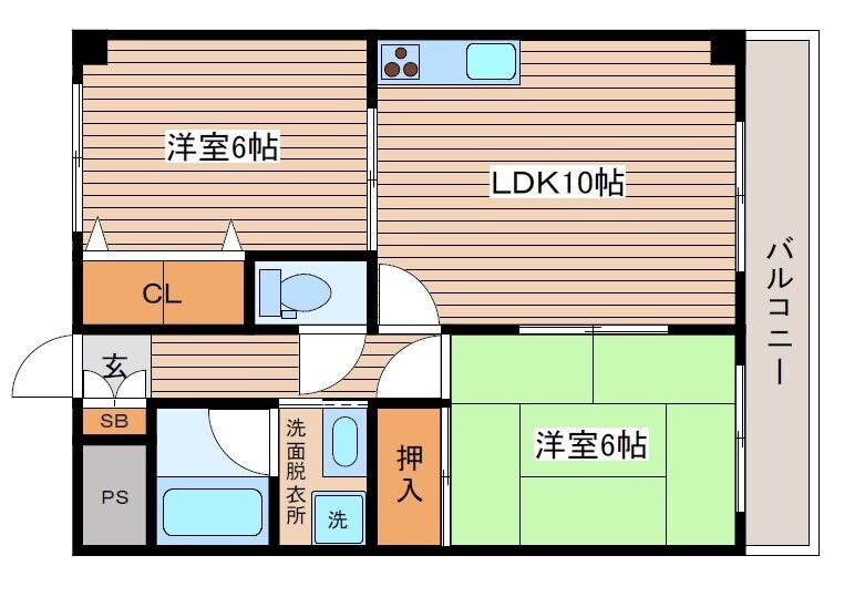 レジャンデールⅠの物件間取画像
